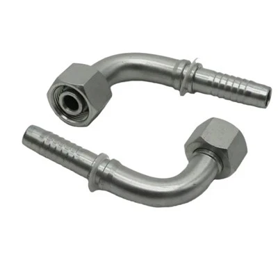 90 Degree Bend Metric Female 24 Degree Cone O Ring H. T.